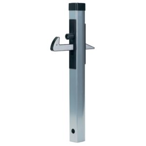 Arrêt de portail à sceller en aluminium à crochet réglable en hauteur pour profil de 40 à 60 mm - LOCINOX - 148969