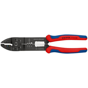 Pince à sertir universelle - Gainage bi-matière - Pour cosses pré-isolées et à fût ouvert - KNIPEX - 188729