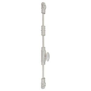 Crémone fonte à bouton type CRF168 BT en 42 mm fintion blanc 9016 - Rollinger - 530825