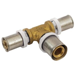 Té réduit à sertir pour tube multicouche Acopex Alu diamètre nominal 40-32-40 - THERMACOME - 122551