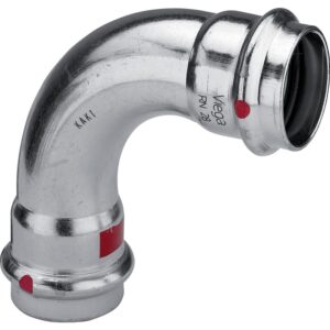 Coude électrozingué 90° F/F diamètre 18 à sertir 558130 - VIEGA - 719637