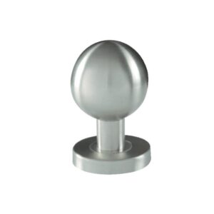 Pommeau de porte inox boule 55 mm - - 643546