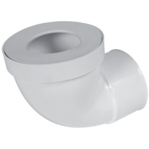 Pipe coudée CW933F femelle courte blanche - NICOLL - 744007