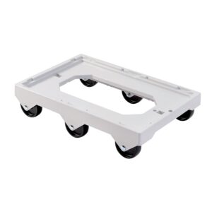 Socle 6 roues pour bacs gerbables 6 roues hauteur 135 mm pour bacs 600 x 400 ou 400 x 300 - GILAC - 698510