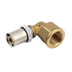 Coude 90° à sertir pour tube multicouche Acopex Alu diamètre nominal 26 avec sortie femelle 3/4'' (20x27) - THERMACOME - 122110