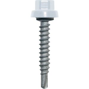 Vis de bardage acier cémenté tête hexagonale laquée Zacrovis Bois coloris sable 6,5x38 mm boîte de 100 pièces - ETANCO - 540548