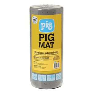 Absorbant PIG MAT très résistant avec 8 couches 100% polypropylène capacité 12,5l 60 formats précoupés de 25x38cm - - 289928