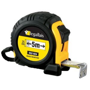 Mètre roulant magnétique Maudez 5m x 25mm - LEGALLAIS - 552924