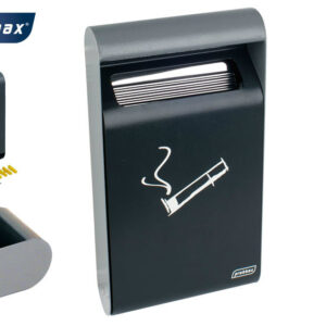 Probbax - Cendrier mural rectangulaire 1.5 l - jusqu'a 450 megots - Probbax -