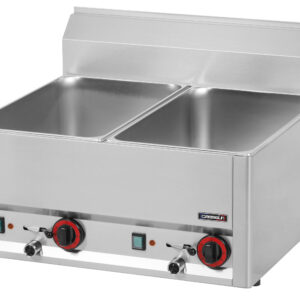 Double bain-marie GN 1/1 avec vannes de vidange 66 - C6DBMV66 - CASSELIN