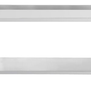 Table de travail inox 600 avec dosseret et étagère 1200 mm - C6TTDE120 - CASSELIN