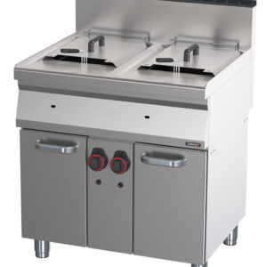 Friteuse gaz avec soubassement 2x15 litres 80 - C7FG15280S - CASSELIN