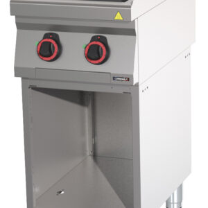 Fourneau électrique 2 plaques coup de feu avec soubassement 40 - C7FOE2P40S - CASSELIN