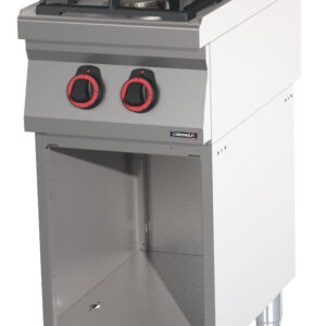 Fourneau gaz 2 feux avec soubassement 40 - C7FOG2F40S - CASSELIN