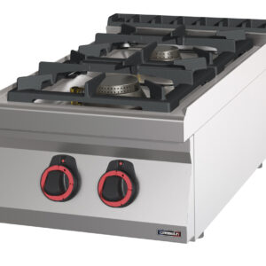 Fourneau gaz à poser 2 feux HP 40 - C7FOG2FHP40 - CASSELIN