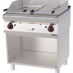 Grill pierre de lave double avec soubassement 80 - C7GPLD80S - CASSELIN