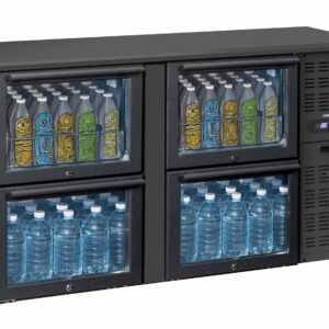 Arrière bar 2 x 2 tiroirs vitrés - CAB22TV - CASSELIN