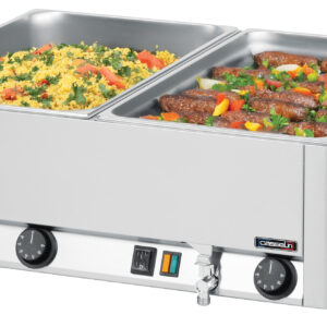 Double bain-marie GN 1/1 avec 2 robinets de vidange - CBMDV - CASSELIN