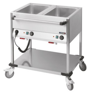Chariot bain-marie à eau 2 x GN 1/1 - CCBM2H - CASSELIN