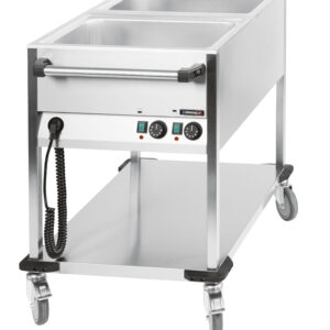 Chariot bain-marie à eau 2 x GN 1/1 - CCBM2V - CASSELIN