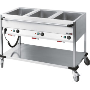 Chariot bain-marie à eau 3 x GN 1/1 - CCBM3H - CASSELIN