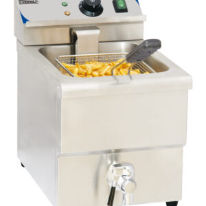 Friteuse électrique avec vanne de vidange 8 litres - CFEV8 - CASSELIN