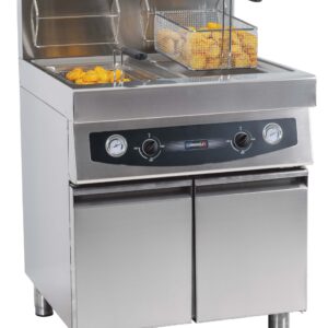 Friteuse gaz avec soubassement 2 x 17 litres - CFG172S - CASSELIN