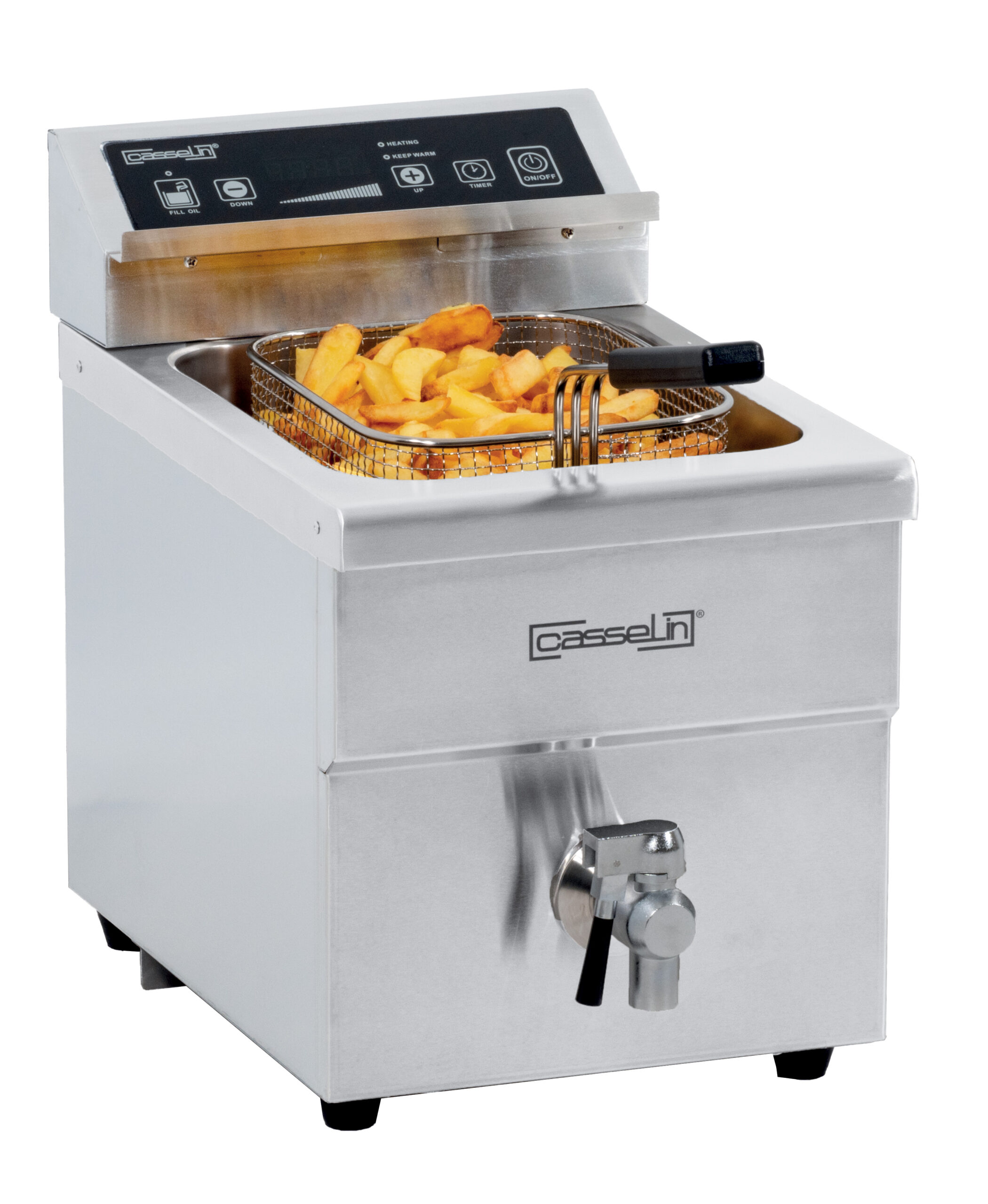 Friteuse à induction avec vanne de vidange 8 litres - CFIV8 - CASSELIN