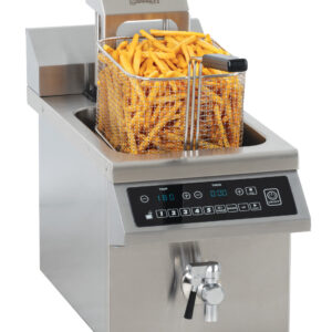 Friteuse induction avec vanne de vidange et relevage automatique 8 litres - CFIVRA8 - CASSELIN