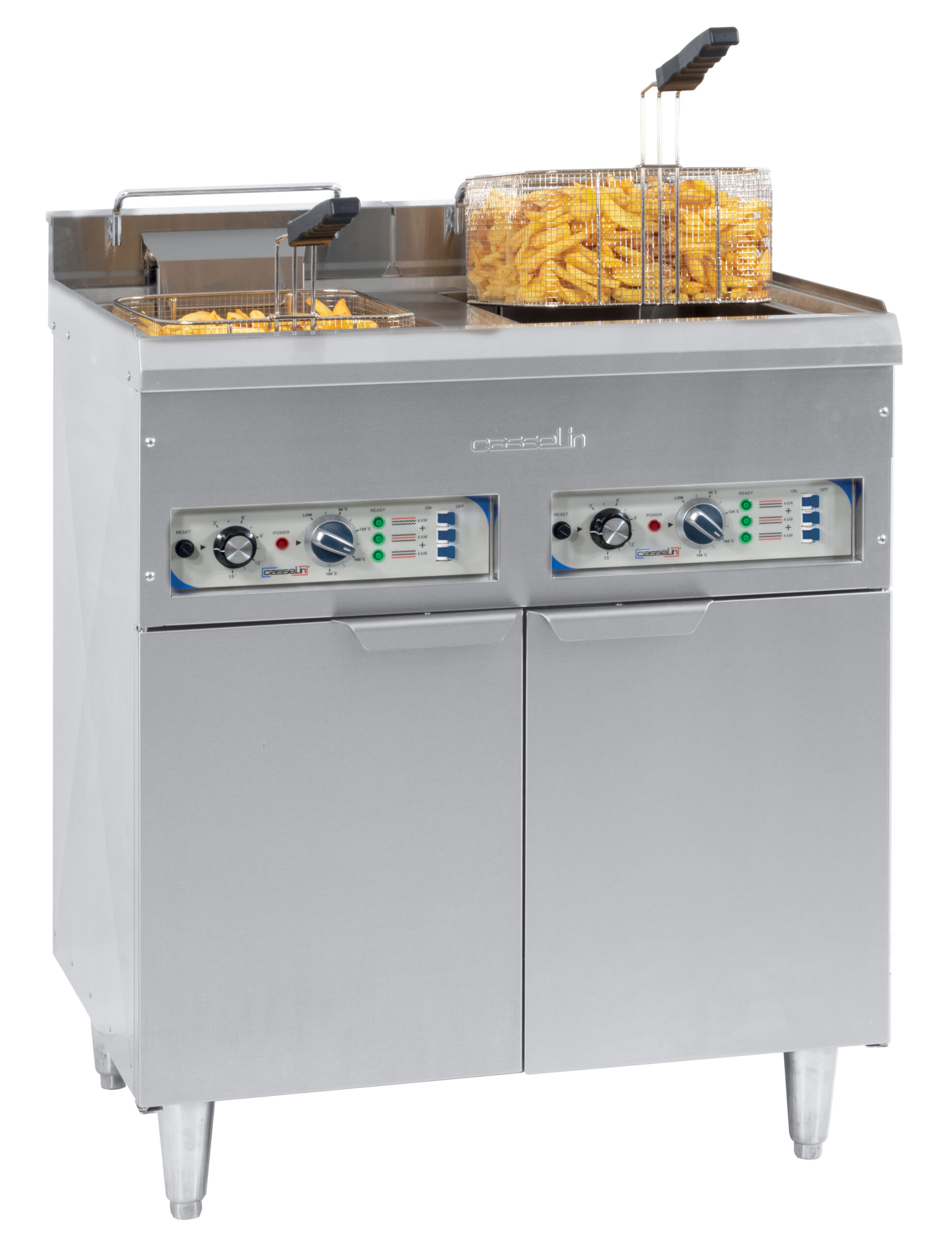 Friteuse électrique sur pieds 2 x 16 litres - CFP162B - CASSELIN