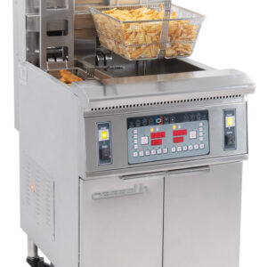 Friteuse électrique avec relevage automatique et filtration 12+22 L 8,5+17kW - CFPRAF1222 - CASSELIN