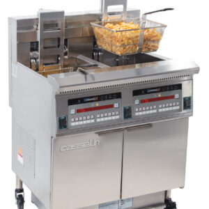Friteuse électrique avec relevage automatique et filtration 2 x 22 litres 17+17k - CFPRAF222 - CASSELIN