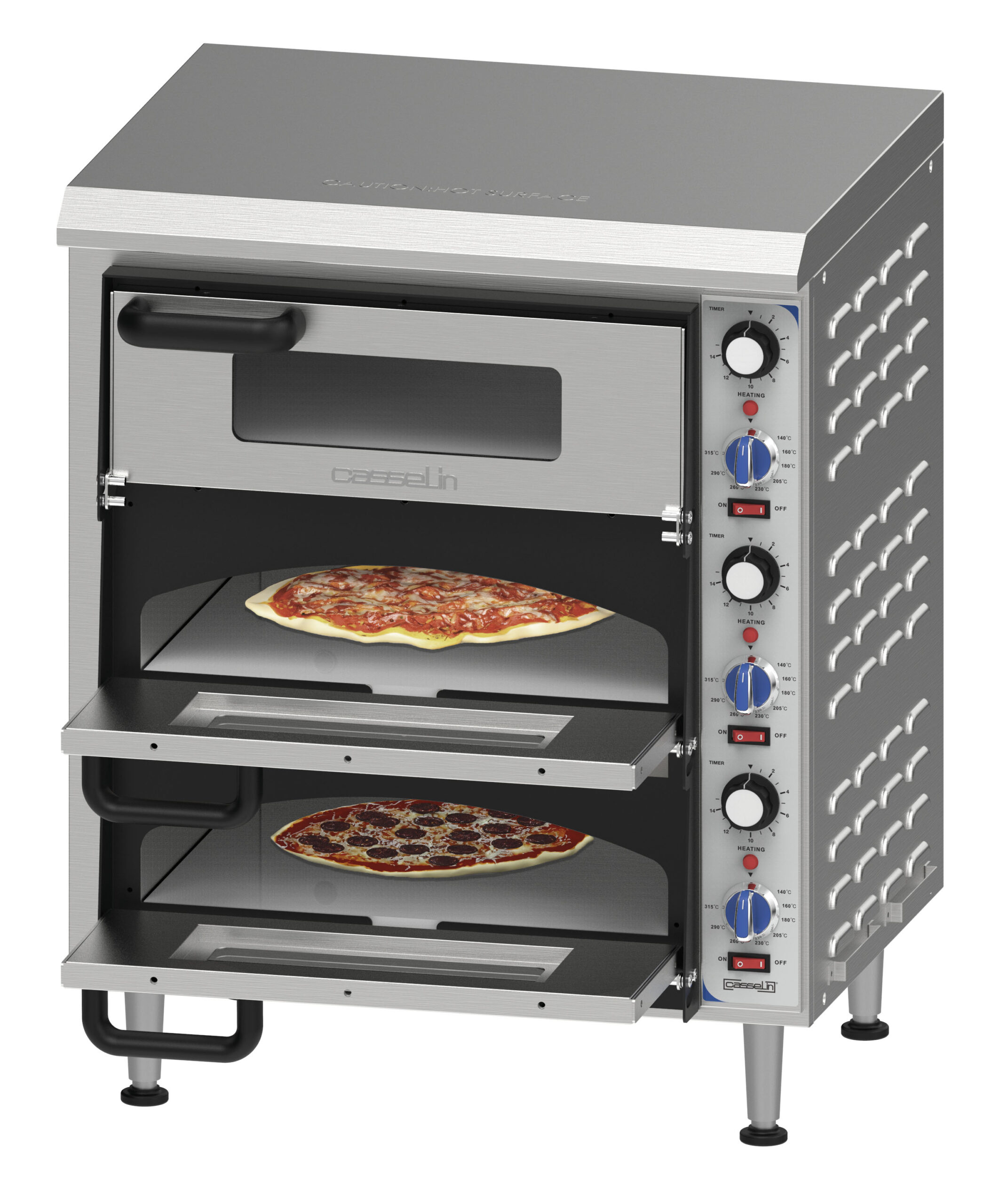 Four à pizza électrique 3 chambres 35 cm - CFRPE335 - CASSELIN