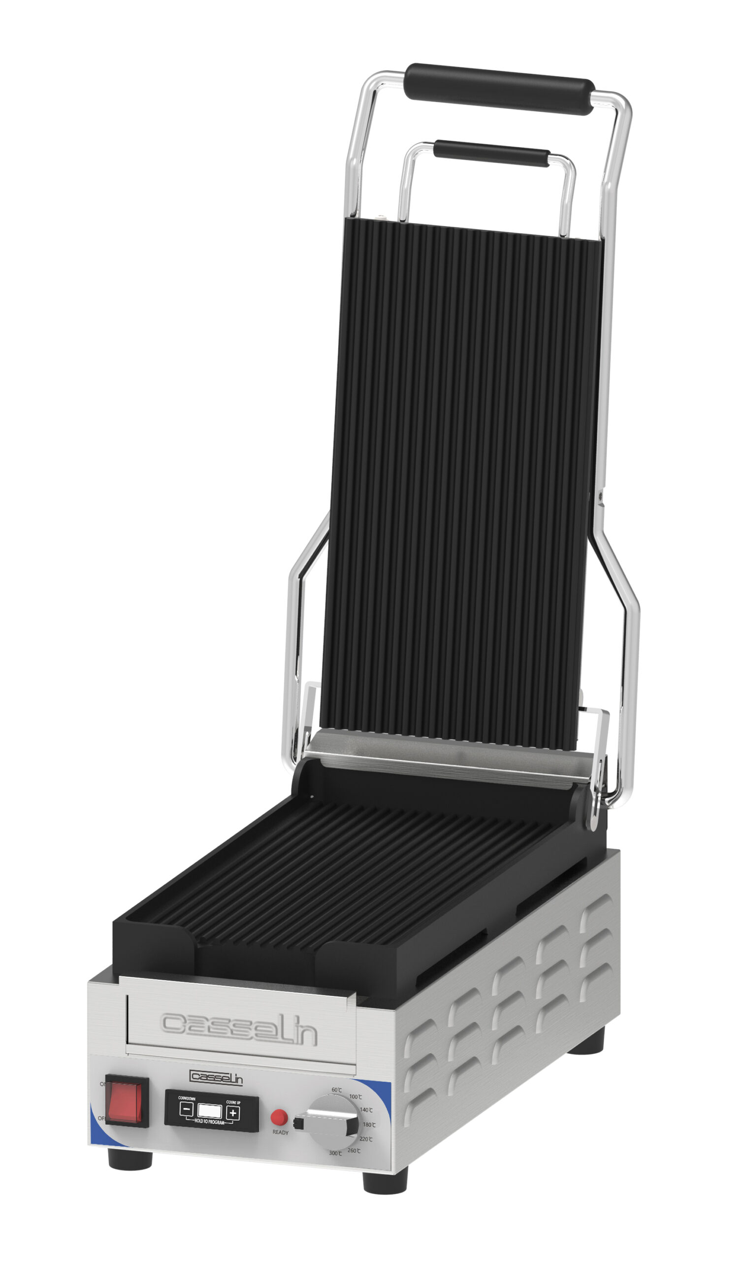 Grill Panini compact Premium Rainurée - Rainurée avec minuteur - CGPRRXSPT - CASSELIN