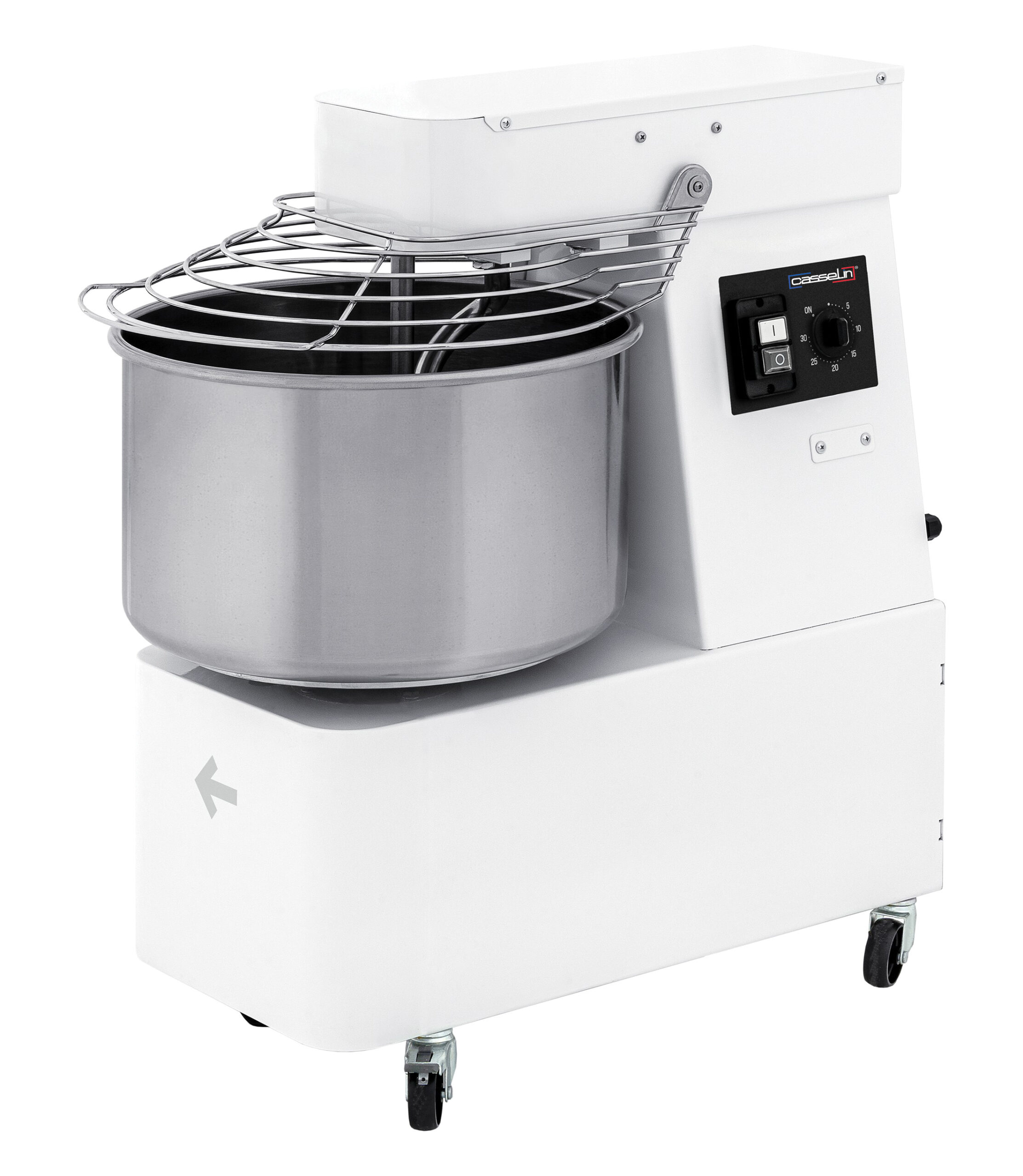 Pétrin à spirale tête et cuve fixes 2 vitesses 35Kg - CPSTCF2V35 - CASSELIN