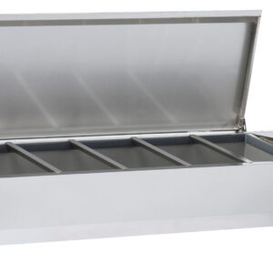 Saladette à poser 5 x GN 1/3 + 1 GN 1/2 avec couvercle - CSAP513C - CASSELIN