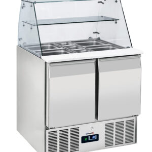 Saladette vitrine 2 portes GN 1/1 - CSAV2P - CASSELIN