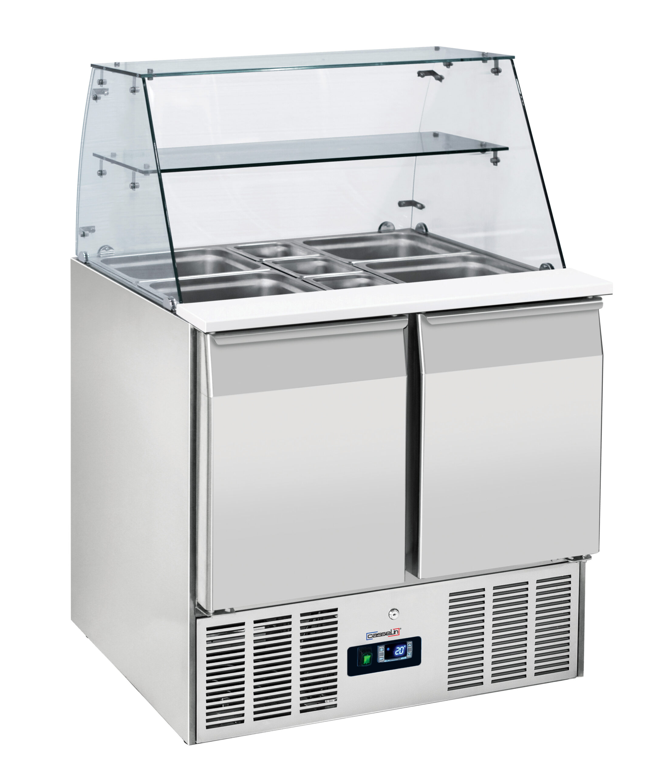 Saladette vitrine 2 portes GN 1/1 - CSAV2P - CASSELIN