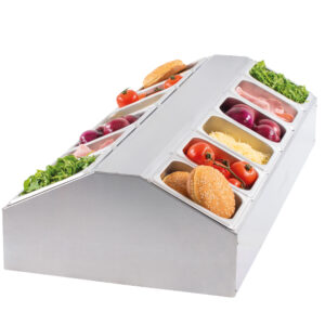 Support pour 12 bacs GN 1/6 - central - CSBG1216C - CASSELIN
