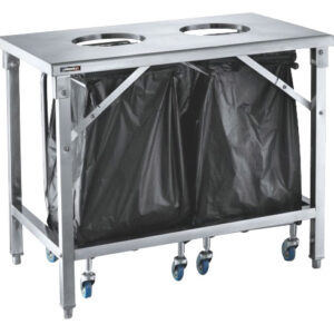 Table de tri 2 trous vide-dechets - CTT2VD - CASSELIN
