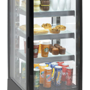 Mini vitrine réfrigérée 93 L Noire - CVR93L - CASSELIN