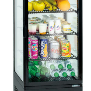Vitrine réfrigérée positive 98L Noire - CVR98LN - CASSELIN