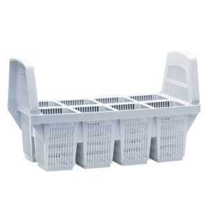 Fries kunststofftechnik - Panier à couverts 8 compartiments - 450x212x260mm - Fries kunststofftechnik -