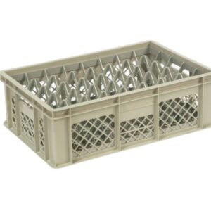 Qubb - Casier à verres 40 comp. 600x400x200mm - ø68mm - ajouré - Qubb -