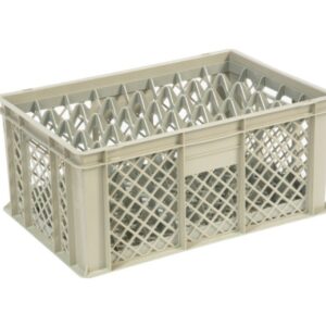 Qubb - Casier à verres 40 comp. 600x400x270mm - ø68mm - ajouré - Qubb -
