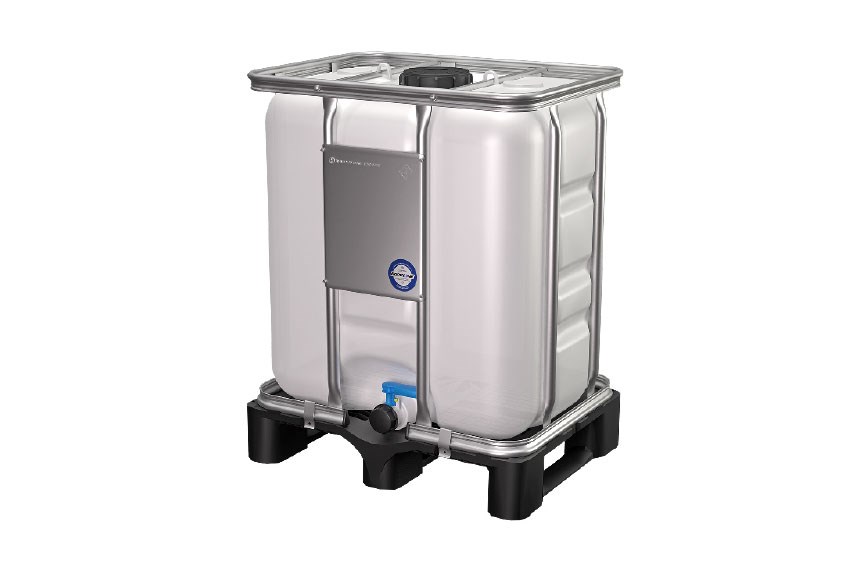 Werit - 300l IBC un certifie - 800x600x1000mm - palette plastique - Werit -