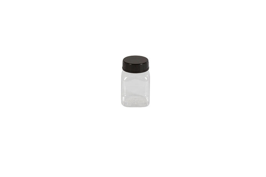 Qubb - Pot carre à large ouverture - 50ml - serie 310 PVC/petg - Qubb -