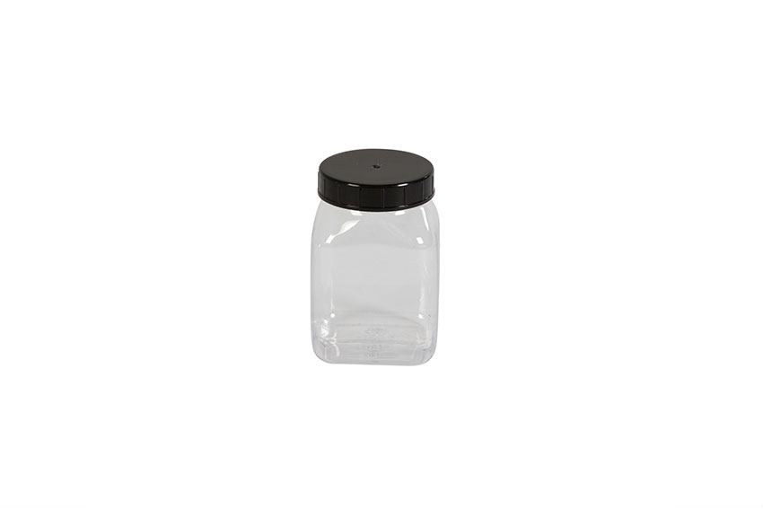 Qubb - Pot carre à large ouverture - 200ml - serie 310 PVC/petg - Qubb -