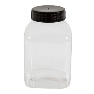 Qubb - Pot carre à large ouverture - 2000ml - serie 310 PVC/petg - Qubb -