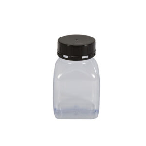 Qubb - Pot carre à large ouverture - 300ml - serie 310 PVC - Qubb -